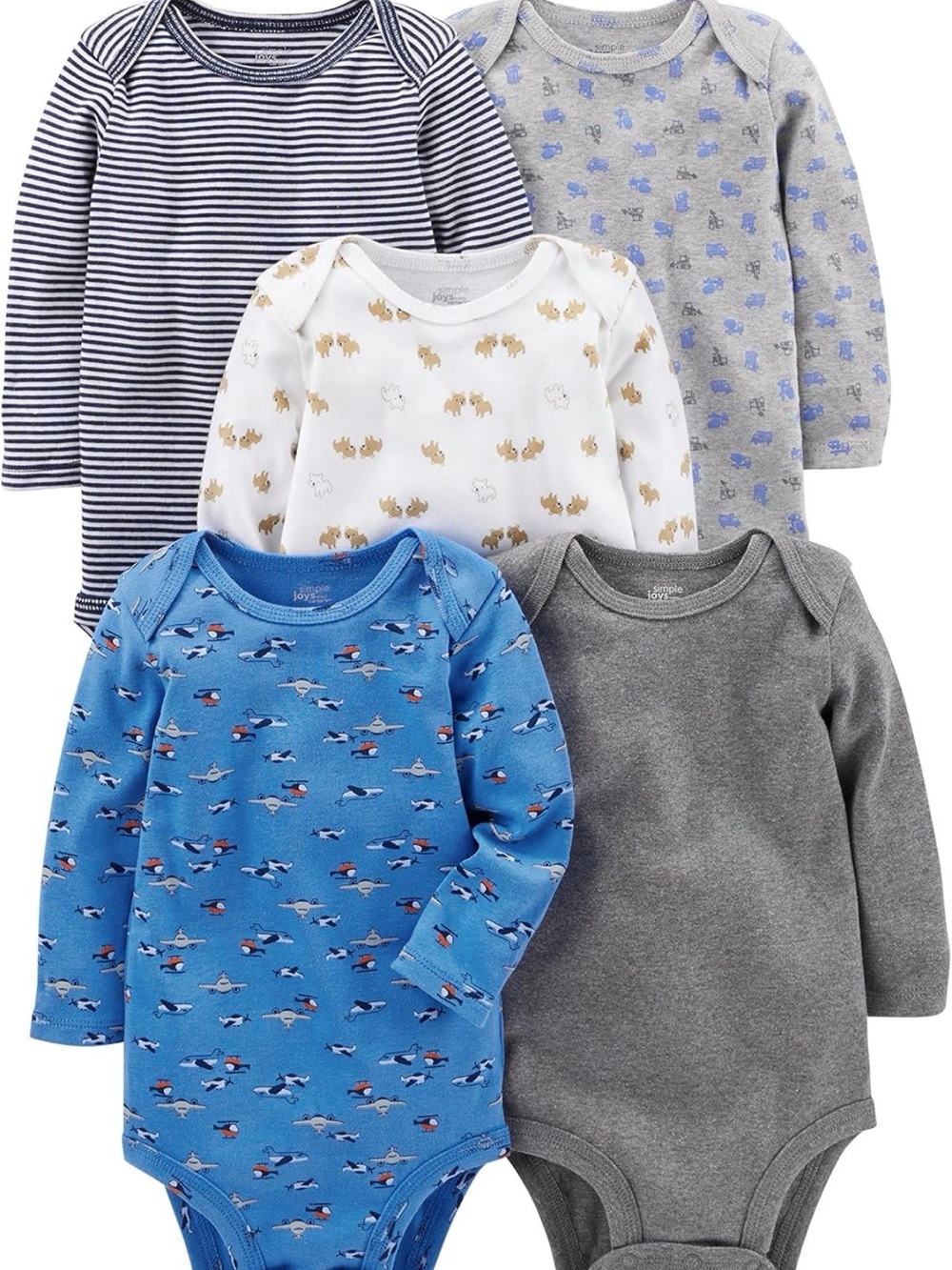 NWT Carter’s Long-Sleeve Bodysuit Pack 6-9M